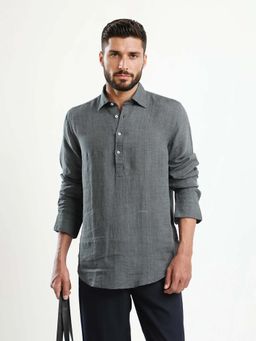 Rare Rabbit - Men Kurts Grey Shirt