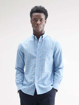 Rare Rabbit - Men Jaze Blue Primary Shirt