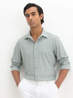 Rare Rabbit - Men Exclo Green Pastel Shirt