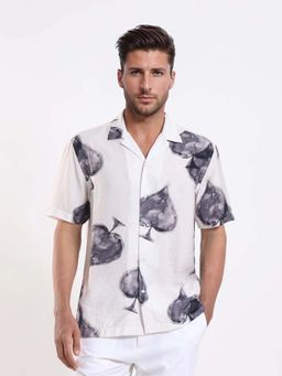 Rare Rabbit - Men Diam White Primary Shirt