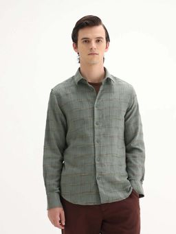 Rare Rabbit - Men Brule Green Primary Shirt