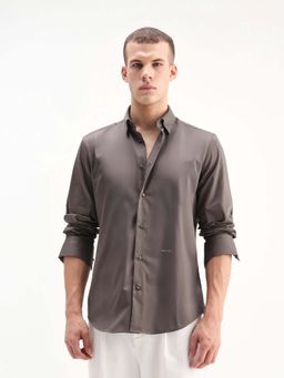 Rare Rabbit - Men Como-26 Brown Dusky Shirt