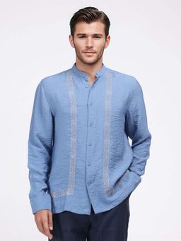 Rare Rabbit - Men Amos Blue Primary Shirt