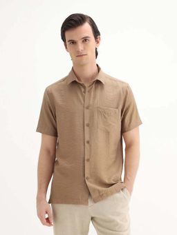 Rare Rabbit - Men Torit Brown Pastel Shirt