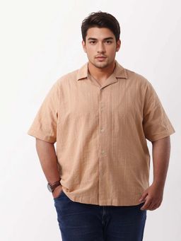 Rare Rabbit - Men Dara-L Peach Dusky Shirt