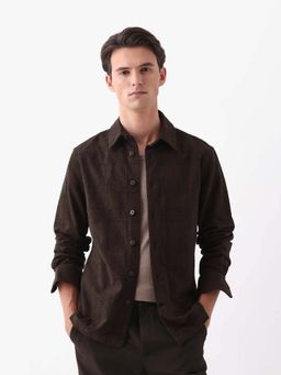 Rare Rabbit - Men Una Brown Primary Shirt