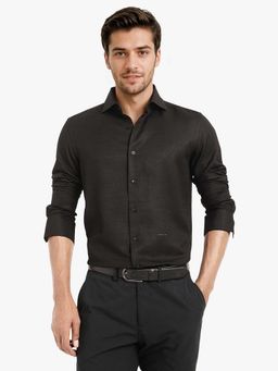 Rare Rabbit - Men Fraise Black Primary Shirt