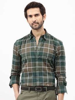 Rare Rabbit - Men Rigan Green Primary Shirt
