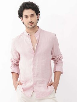 Rare Rabbit - Men Cinex Pink Pastel Shirt