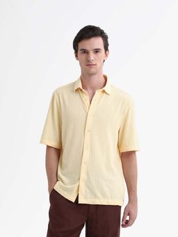 Rare Rabbit - Men Tano Yellow Primary Shirt