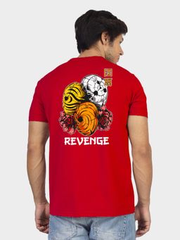 Greylongg - Red Comfortable Men Round Neck T-Shirt