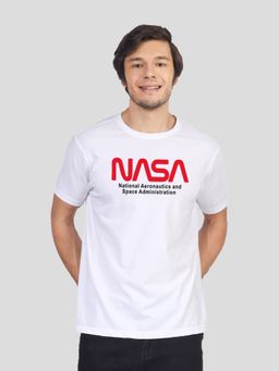 Greylongg - White Comfortable Men Typography Round Neck T-Shirt