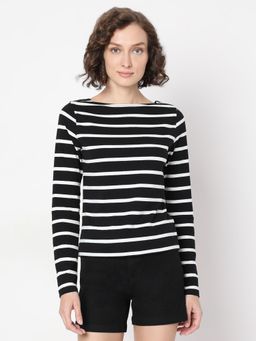 VERO MODA - Black Striped Top
