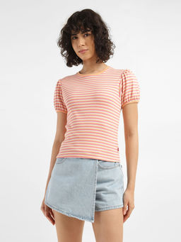 Levi's - Womens Striped Round Neck T-Shirt