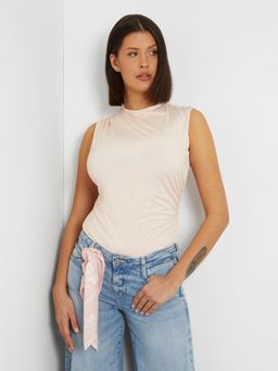 Guess - Women Pink Solid Sleeveless Marla Top