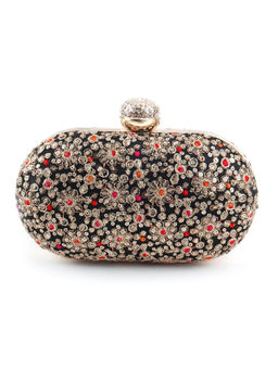 Odette - Black Embellished Batua