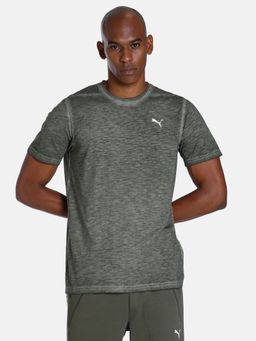 Puma - M Studio Foundation Wash Mens Green T-shirt