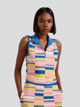 Muvazo - Digi cape Zip 'Up Tank Top
