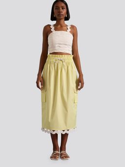 Muvazo - Swirl's way Crop Top and Skirt - LM (Set of 2)