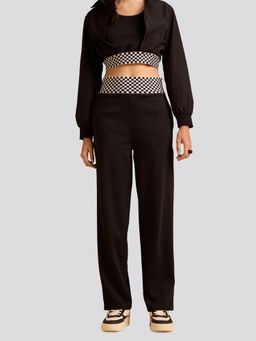 Muvazo - Gro-ove in Grid Pants- BL