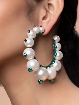 Isharya - Zeenat Pearl Hoops