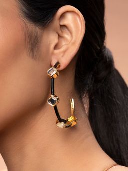 Isharya - Amina Mirror Hoop Earrings