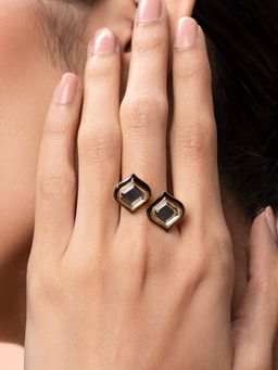 Isharya - Amina Mirror Duo Ring
