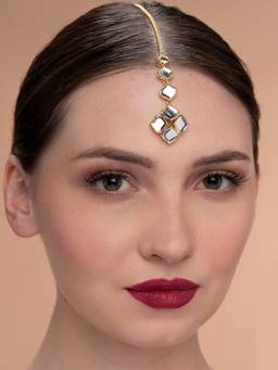 Isharya - Amara Mirror Maangtikka in 18kt Gold Plated