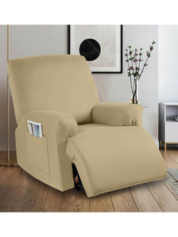 Cortina - Elastic Stretchable Polyester Solid Recliner Cover (1 Seater)