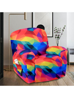Cortina - Elastic Stretchable Polyester Printed Recliner Cover (1 Seater)