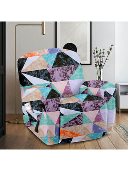 Cortina - Elastic Stretchable Polyester Printed Recliner Cover (1 Seater)
