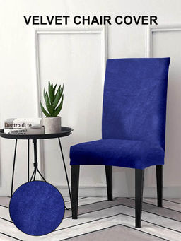 Cortina - Elastic Stretchable Pack of 6 Velvet Dining Chair Cover