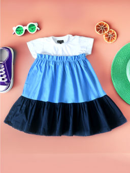 Bella Moda - Girls Multi-Color Solid Midi Dress