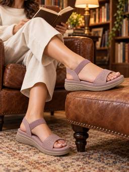 Aroom - Women Pink Trendy Sandals