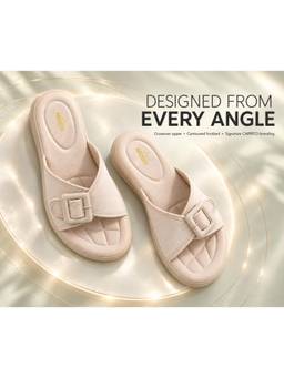 Aroom - Women Cream Elegant Platform Sandals