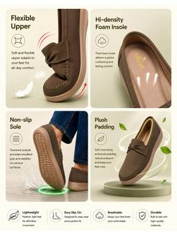 Aroom - Beige Stylish Comfort Loafers for Women