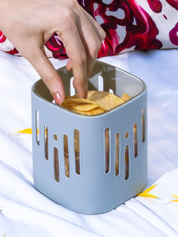 Glasafe - Borosilicate Glass Container,Soothing Slate, 900ml