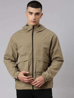 Xtep - Khaki Urban Series City Holidays Themed Fluorine Free Water Resistant Jacket