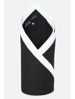 Louis Philippe - Men Black Solid Party Pocket Square