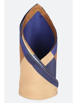 Louis Philippe - Men Multi Color Colorblock Formal Pocket Square
