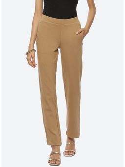 Lakshita - Beige Regular Plain Pant