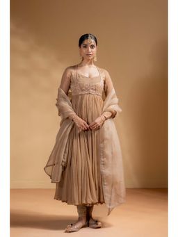 Baise Gaba - Beige Prakriti Anarkali and Churidar with Dupatta