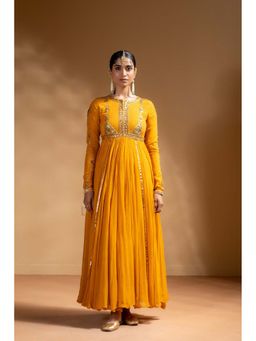 Baise Gaba - Yellow Suvarnika Anarkali and Churidar with Dupatta