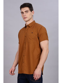 KUONS AVENUE - Mens Mustard Corduroy Double Pocket Casual Shirt