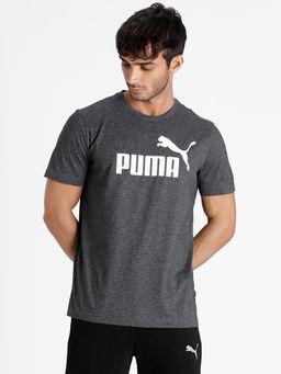 Puma - Essentials Plus Heather Men Gray T-shirts