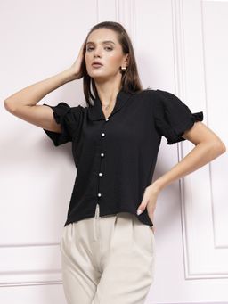 AAREIN - Immutable Black Textured Shirt