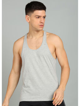 Kobo - Grey Stringer Cotton Gym Vest