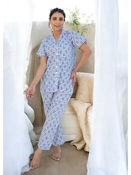 That Romeo - Aerial - Cotton Lounge Shirt With Pant