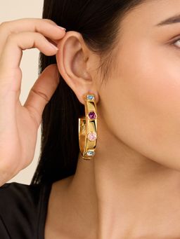 Isharya - Charm Me in 18Kt Gold Plated Earrings