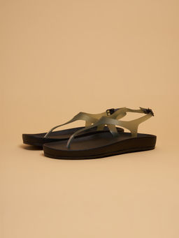 ERIDANI - Barelythere Ankle Strap Olive Sandals
